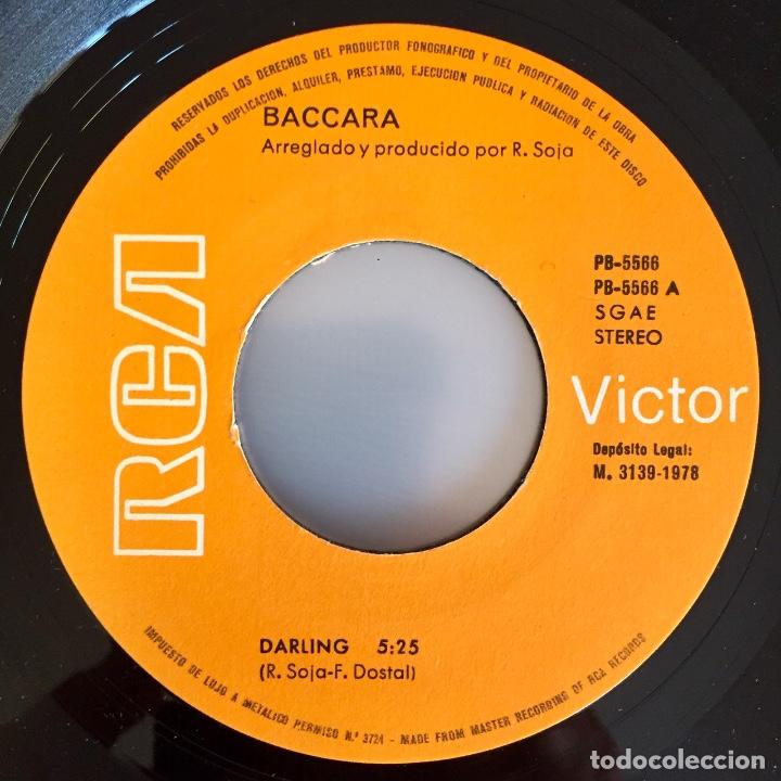 Discos de vinilo: BACCARA : DARLING / NUMBER ONE [RCA - ESP 1978] 7&rdquo; - Foto 3