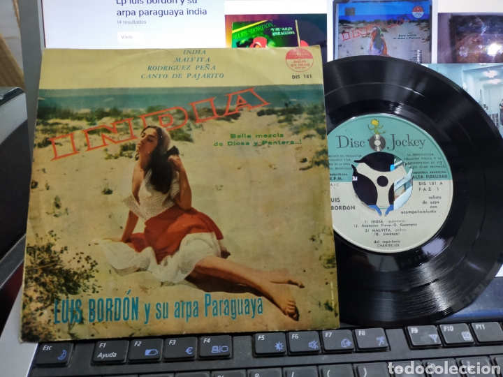 Discos de vinilo: Luis bord&oacute;n ep india + 3 argentina - Foto 1