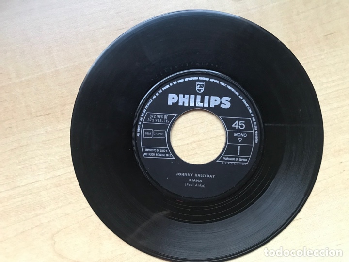 Discos de vinilo: Johnny Hallyday. Diana. Maybeline. Dificil&iacute;simo - Foto 3