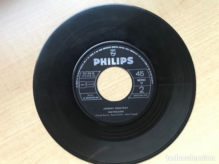 Discos de vinilo: Johnny Hallyday. Diana. Maybeline. Dificil&iacute;simo - Foto 5