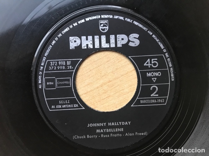 Discos de vinilo: Johnny Hallyday. Diana. Maybeline. Dificil&iacute;simo - Foto 6
