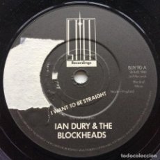 Discos de vinilo: IAN DURY AND THE BLOCKHEADS ‎– I WANT TO BE STRAIGHT / THAT'S NOT ALL . UK 1980 STIFF RECORDS. Lote 325972253