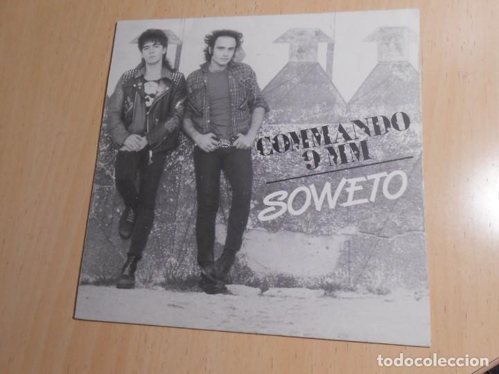 Discos de vinilo: COMMANDO 9 MM, SG, SOWETO + 1, A&Ntilde;O 1987 - Foto 1