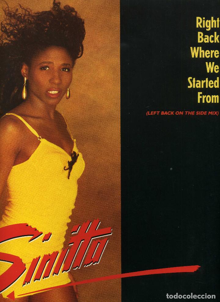 Discos de vinilo: SINITTA - RIGHT BACK WHERE STARTED FROM - Foto 2