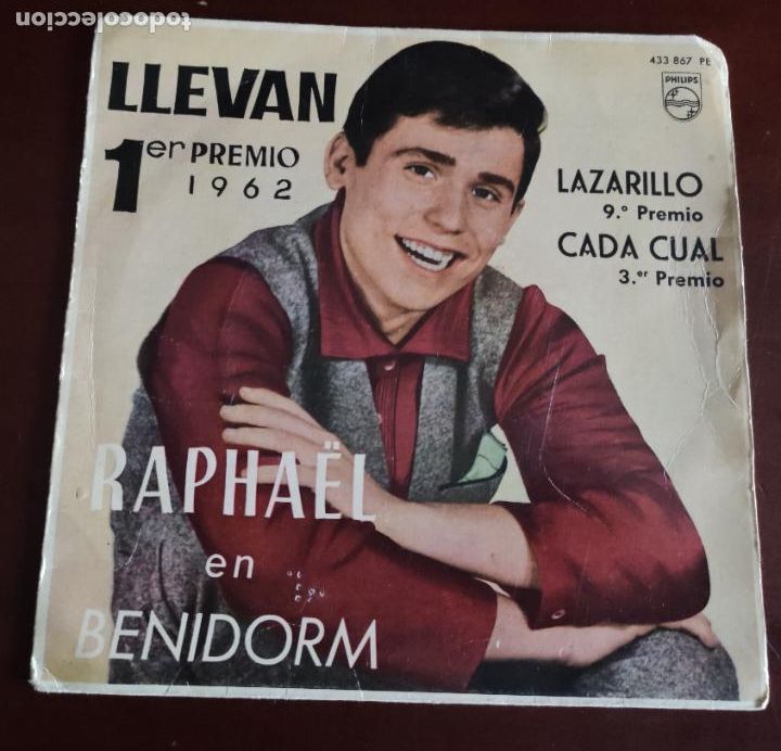 Discos de vinilo: RAPHAEL EN BENIDORM - LAZARILLO + 3.EP.S - 1963 - Foto 1
