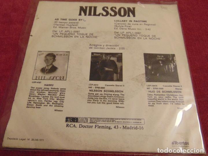 Discos de vinilo: NILSSON - AS TIME GOES BY - SINGLE 1973 - Foto 2