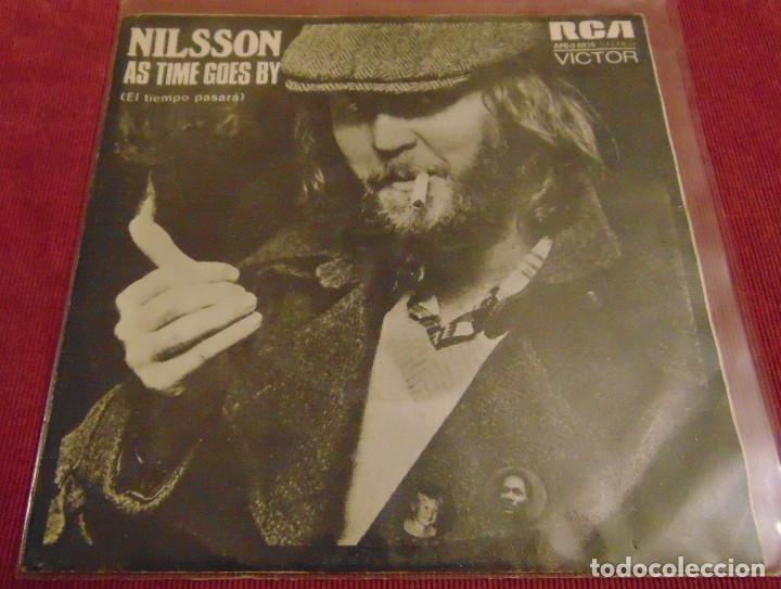 Discos de vinilo: NILSSON - AS TIME GOES BY - SINGLE 1973 - Foto 1