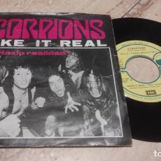 Discos de vinilo: SCORPIONS-SG- / HAZLO REALIDAD / ABRAZAME / -ESPAÑA- 1980-. Lote 326190148