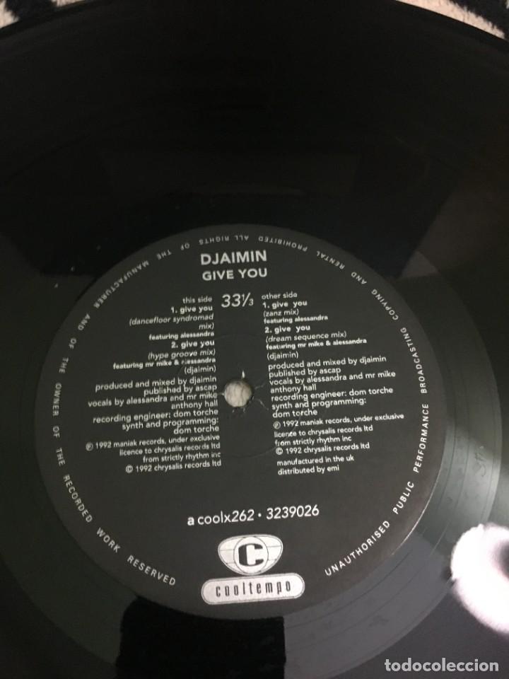 Discos de vinilo: Djaimin &lrm;&ndash; Give You - Foto 4