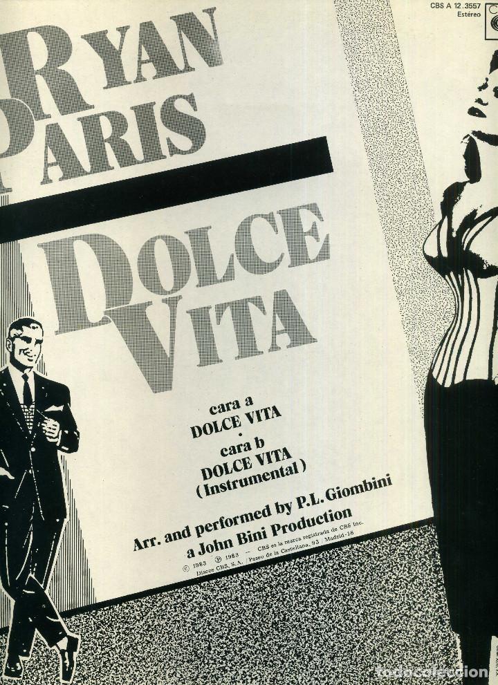 Discos de vinilo: RYAN PARIS - DOLCE VITA - Foto 3