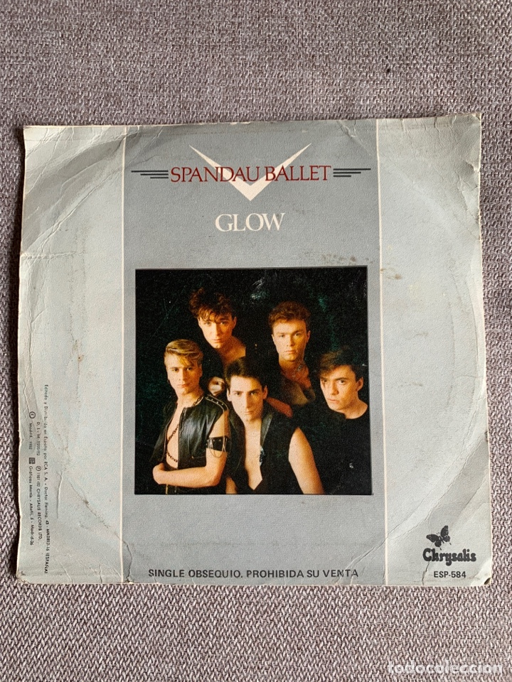 Discos de vinilo: SPANDAU BALLET &ldquo;Gently&rdquo; / &ldquo;Glow&rdquo; /Vinilo/ single - Foto 2
