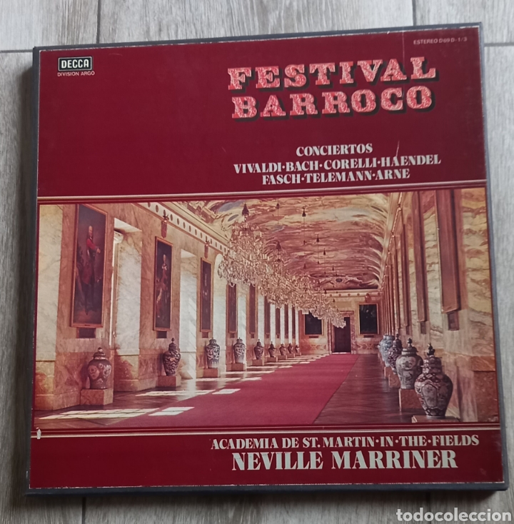 Discos de vinilo: Lp- Festival Barroco ( Academia de St Martin in the fields Neville Marriner