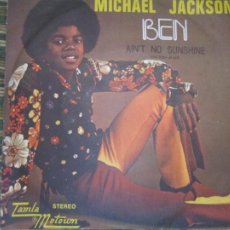 Discos de vinilo: MICHAEL JACKSON - BEN SINGLE - ORIGINAL ESPAÑOL - TAMLA MOTOWN RECORDS 1972 - STEREO -. Lote 326264953