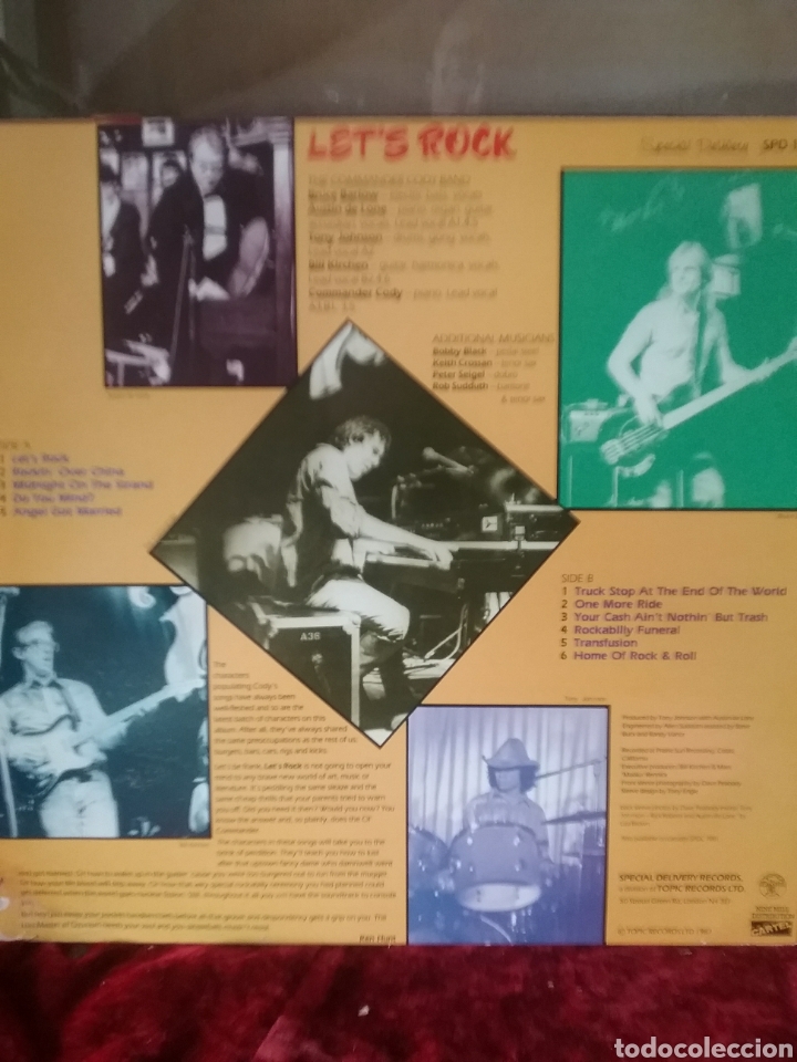 Discos de vinilo: Commander Cody 1987 Topic Records .Cartel - Foto 2