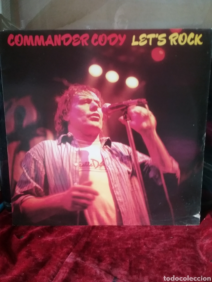 Discos de vinilo: Commander Cody 1987 Topic Records .Cartel - Foto 1