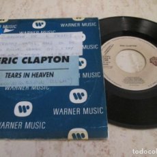 Discos de vinilo: ERIC CLAPTON - TEARS IN HEAVEN. SPANISH PROMO 7” EDITION. 1992.. Lote 326275718
