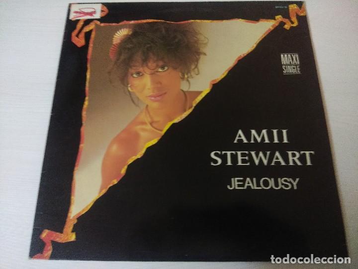 Discos de vinilo: AMII STEWART/JEALOUSY/VINILO MAXI. - Foto 1