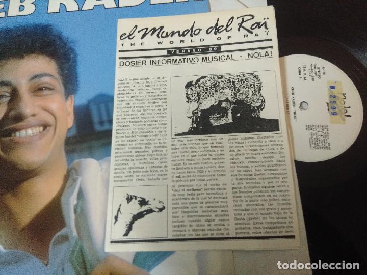 Discos de vinilo: CHEB KADER/BEST/VINILO + HOJA PROMO. - Foto 2