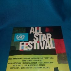 Discos de vinilo: LP VINILO, ALL STAR FESTIVAL, DISCO BENEFICO REFUGIADOS DE UNICEF. FESTIVAL DE ESTRELLAS. SUECIA