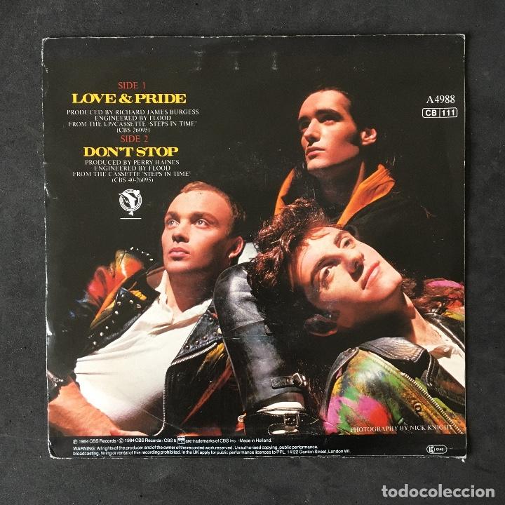 Discos de vinilo: VINILO SINGLE - KING - LOVE & PRIDE - A4988 CBS 1984 - Foto 2