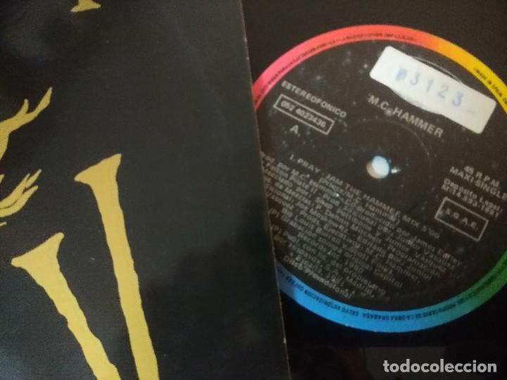 Discos de vinilo: M.C. HAMMER/PRAY/VINILO MAXI PROMOCIONAL. - Foto 2
