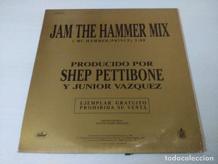 Discos de vinilo: M.C. HAMMER/PRAY/VINILO MAXI PROMOCIONAL. - Foto 3