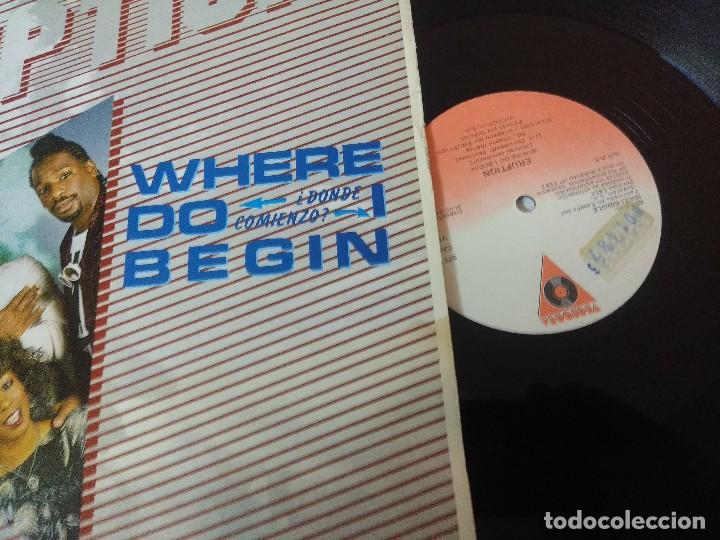 Discos de vinilo: ERUPTION/WHERE DO BEGIN/VINILO MAXI. - Foto 2