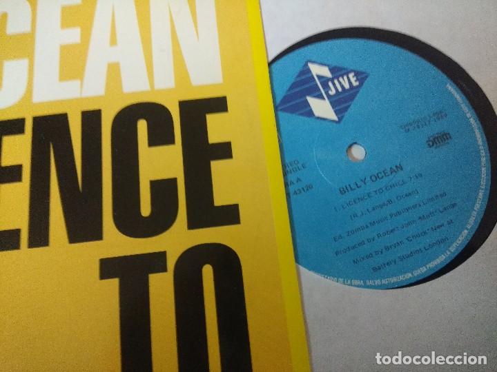Discos de vinilo: BILLY OCEAN/LICENCE TO CHILL/VINILO MAXI. - Foto 2