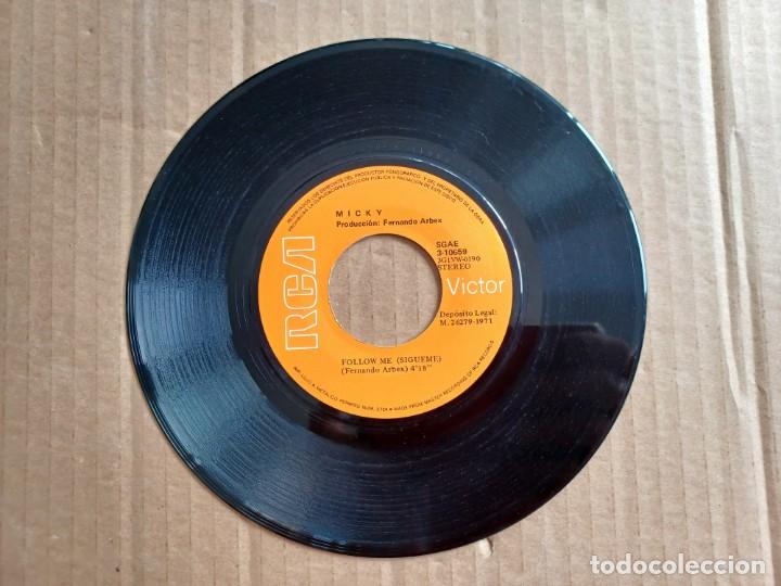 Discos de vinilo: MICKY - FOLLOW ME SINGLE 1971 SIN CUBIERTA - Foto 1