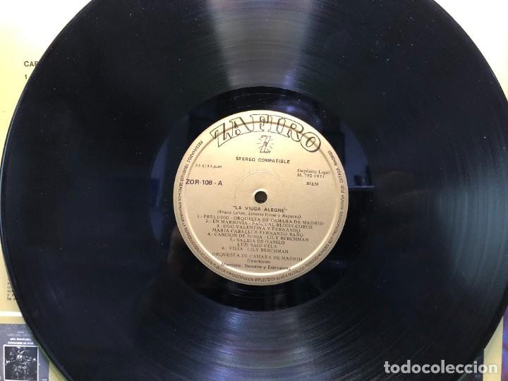 Discos de vinilo: Lily Berchman, Luis Sagi-Vela - La Viuda Alegre - Foto 4