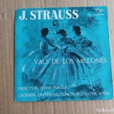 Discos de vinilo: J. STRAUSS - VALS DE LOS MILLONES 1961