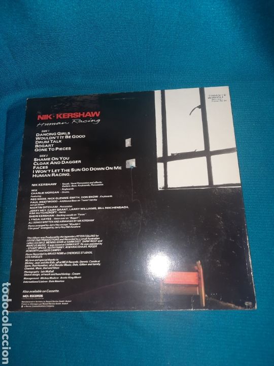 Discos de vinilo: LP NIK KERSHAW, HUMAN RACING - Foto 2