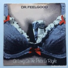 Discos de vinilo: DR. FEELGOOD ‎– AS LONG AS THE PRICE IS RIGHT / DOWN AT THE (OTHER) DOCTORS , PURPLE UK 1979 UNITED