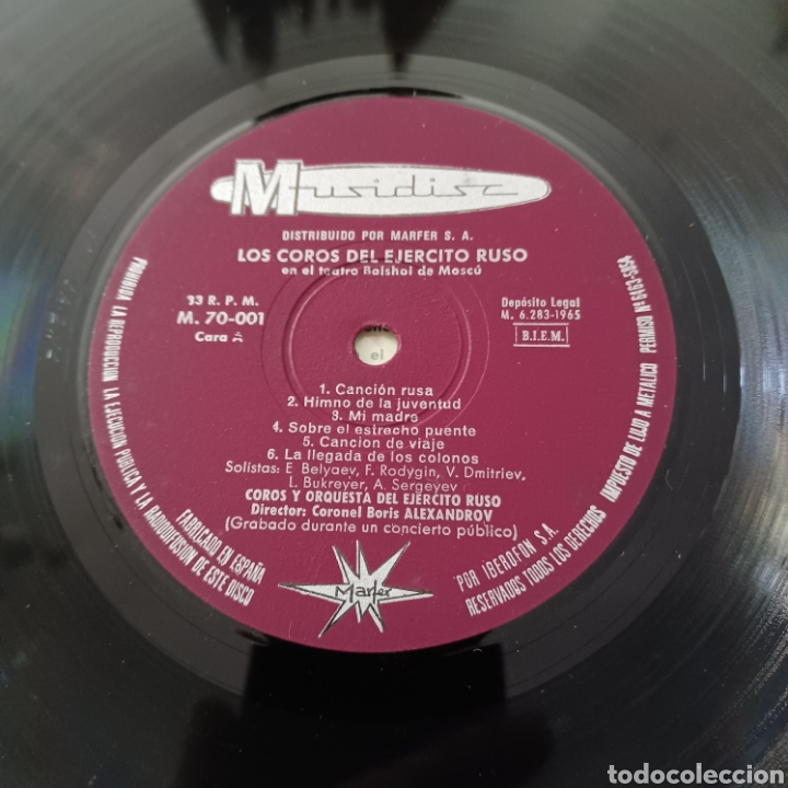 Discos de vinilo: CONCIERTO EN MOSCU - COROS DEL EJERCITO RUSO ... - Foto 3