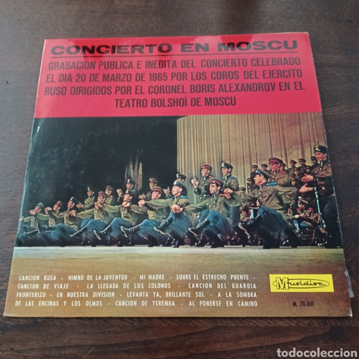 Discos de vinilo: CONCIERTO EN MOSCU - COROS DEL EJERCITO RUSO ... - Foto 5