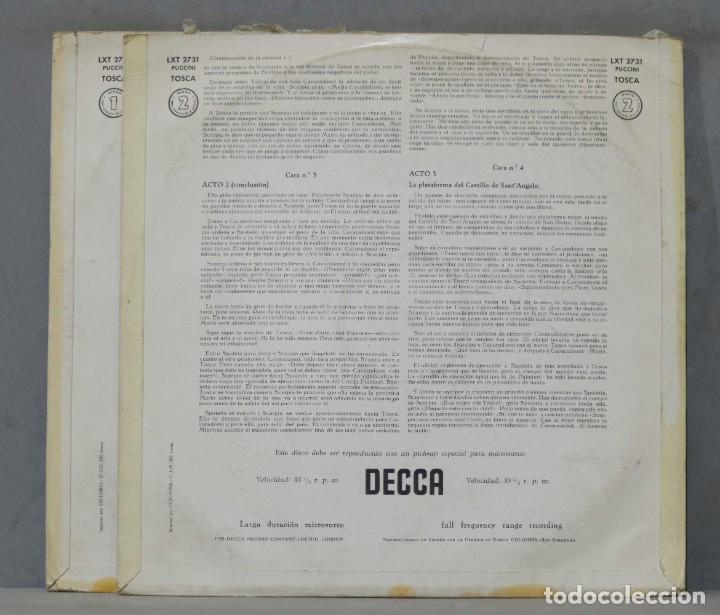 Discos de vinilo: 2 LP. Puccini. Tosca. EREDE - Foto 2