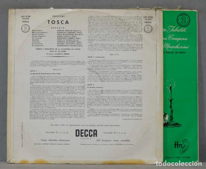 Discos de vinilo: 2 LP. Puccini. Tosca. EREDE - Foto 4