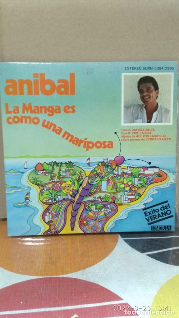 Vinyl-Schallplatten: Single An&iacute;bal La Manga es como una mariposa. 1983. MUY RARO PARA COLECCIONISTAS