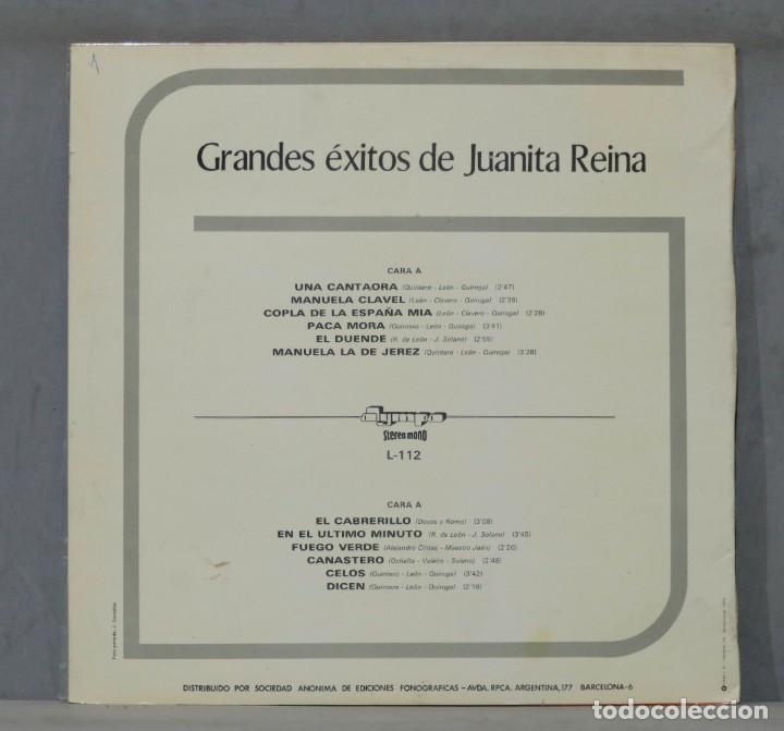 Discos de vinilo: LP. EXITOS DE JUANITA REINA - Foto 2