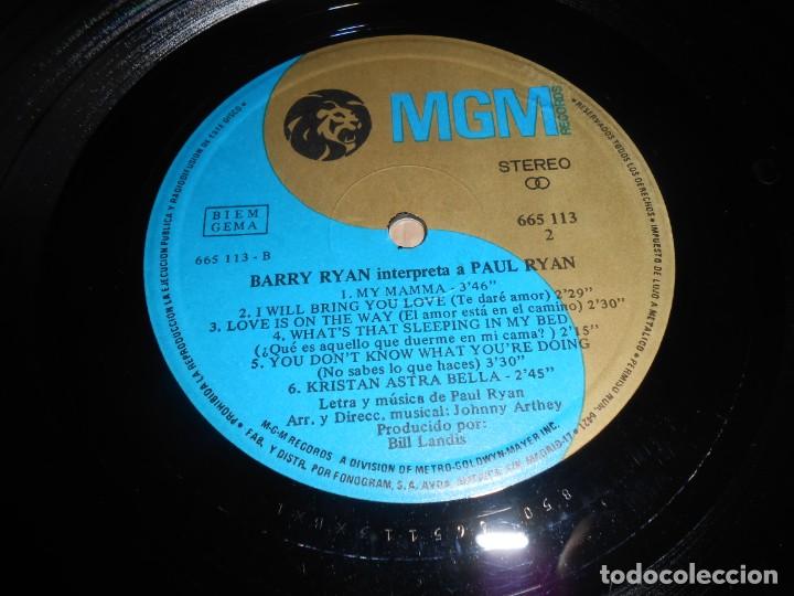 Discos de vinilo: BARRY RYAN - Interpreta a PAUL RYAN -, LP, THEME TO EUTOPIA + 10, A&Ntilde;O 1969 - Foto 6