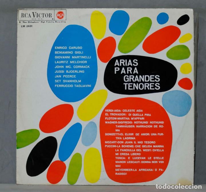 Discos de vinilo: LP. ARIAS GRANDES PARA TENORES