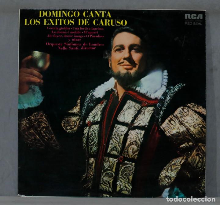 Discos de vinilo: LP. DOMINGO CANTA LOS EXITOS DE CARUSO - Foto 1