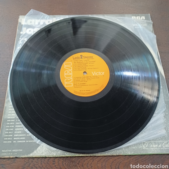 Discos de vinilo: JOSE LARRALDE - DE HABLARLE A LA SOLEDAD - Foto 5