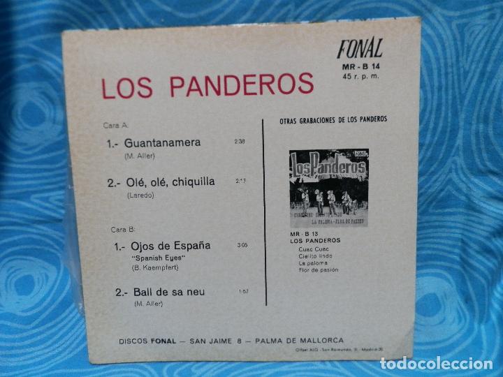 Discos de vinilo: SINGLE LOS PANDEROS, GUANTANAMERA - Foto 2