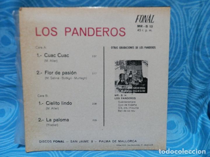 Discos de vinilo: SINGLE LOS PANDEROS, CUAC CUAC - Foto 2