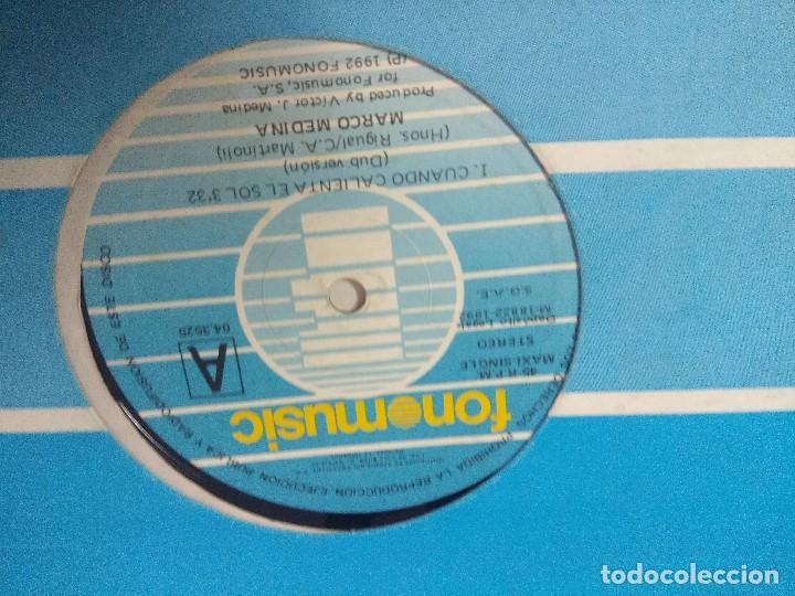 Discos de vinilo: MARCO MEDINA/CUANDO CALIENTA EL SOL/VINILO MAXI. - Foto 2