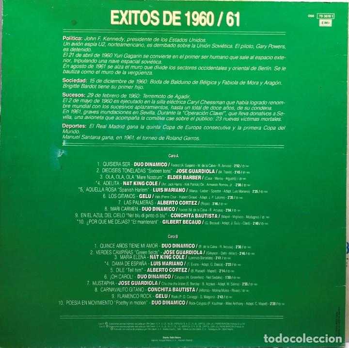 Discos de vinilo: Various &ndash; Exitos De 1960/61 - Vinyl, LP, Compilation - EMI - Foto 2