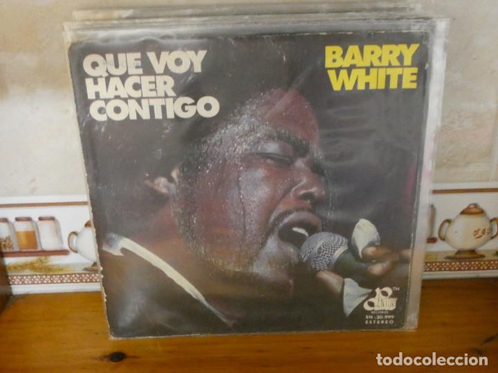 Dischi in vinile: boxx164 DISCO 7 PULGADAS SINGLE BARRY WHITE QUE VOY A HACER CONTIGO 1975 ESTDO DECENTE