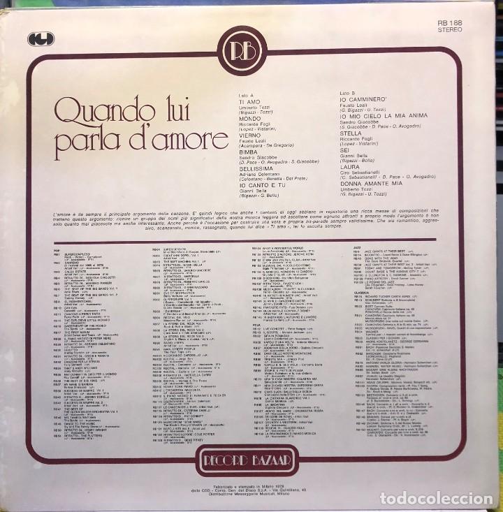 Discos de vinilo: Various &ndash; Quando Lui Parla DAmore - Vinyl, LP, Compilation - Foto 2
