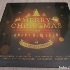 Discos de vinilo: MERRY CHRISTMAS AND HAPPY NEW YEAR. 2016 COMPILATION FRANK SINATRA, ELVIS PRESLEY. PRECINTADO